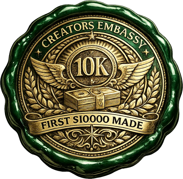 $10,000 earned stamp